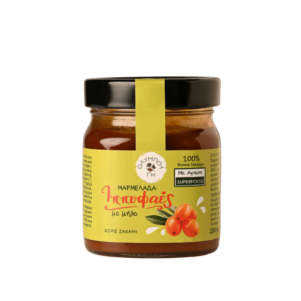 Μαρμελάδα Ιπποφαές με μήλο χωρίς ζάχαρη