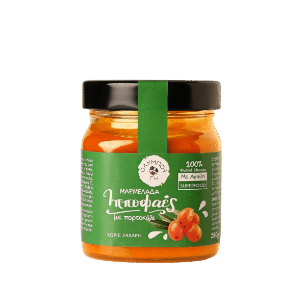 Μαρμελάδα Ιπποφαές με πορτοκάλι χωρίς ζάχαρη